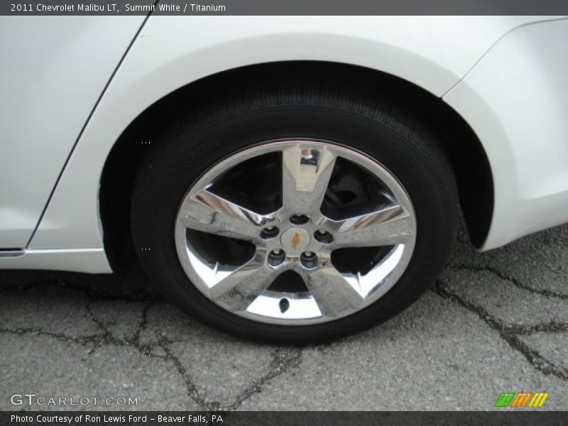Summit White / Titanium 2011 Chevrolet Malibu LT