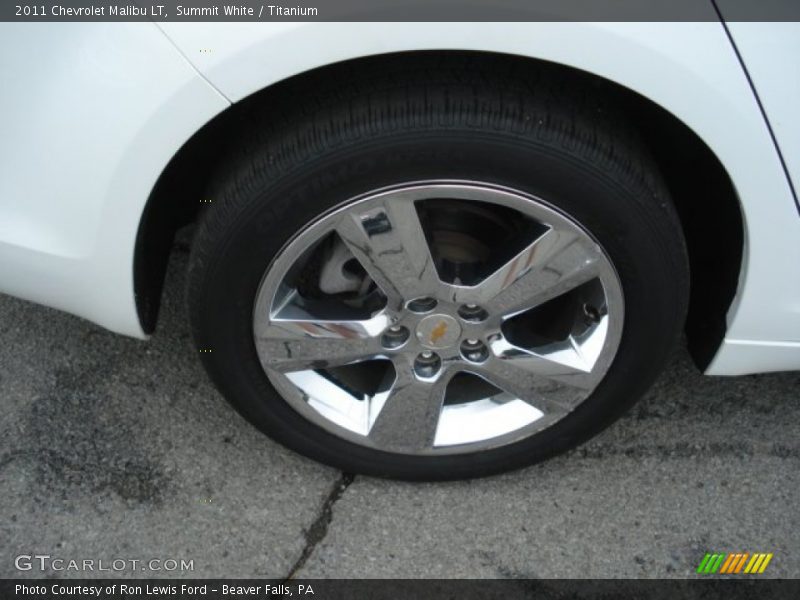 Summit White / Titanium 2011 Chevrolet Malibu LT