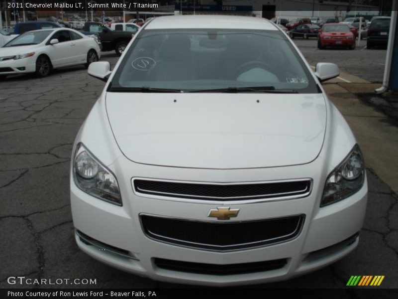 Summit White / Titanium 2011 Chevrolet Malibu LT