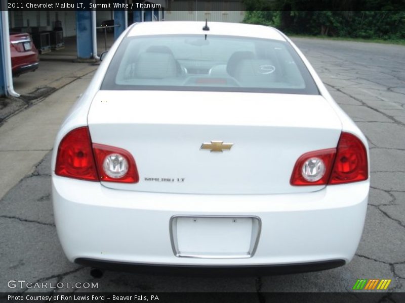 Summit White / Titanium 2011 Chevrolet Malibu LT