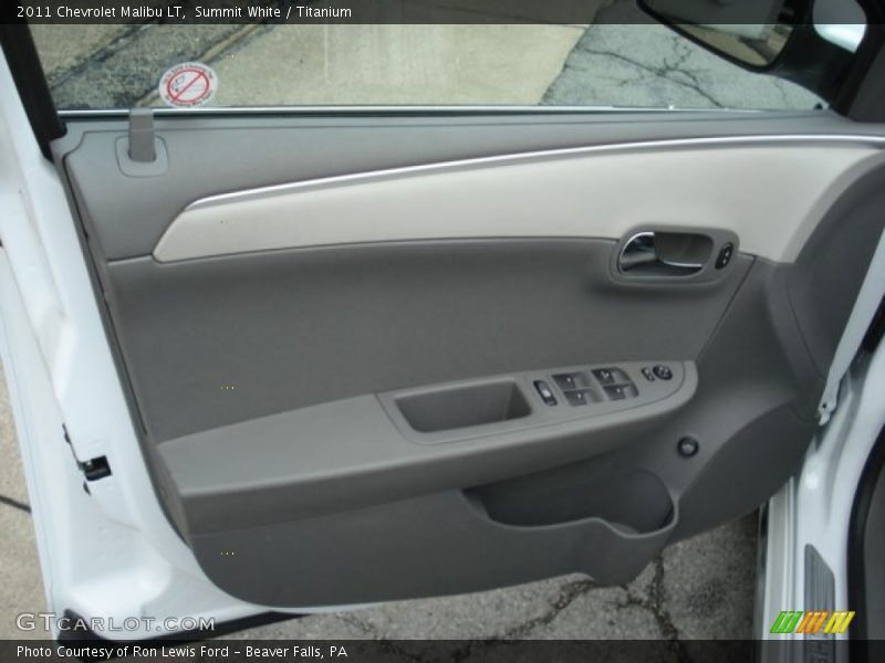 Summit White / Titanium 2011 Chevrolet Malibu LT