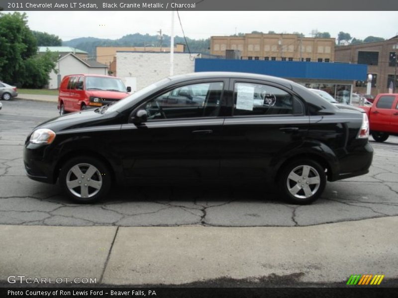 Black Granite Metallic / Charcoal 2011 Chevrolet Aveo LT Sedan