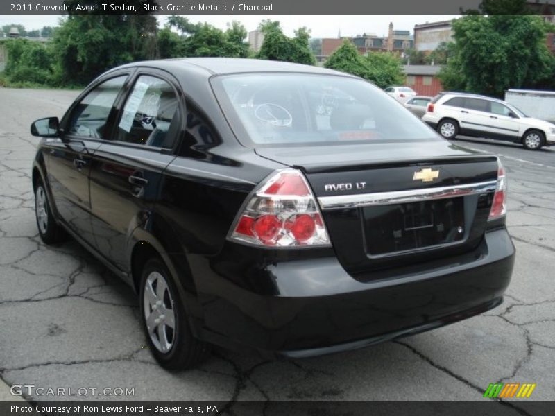 Black Granite Metallic / Charcoal 2011 Chevrolet Aveo LT Sedan