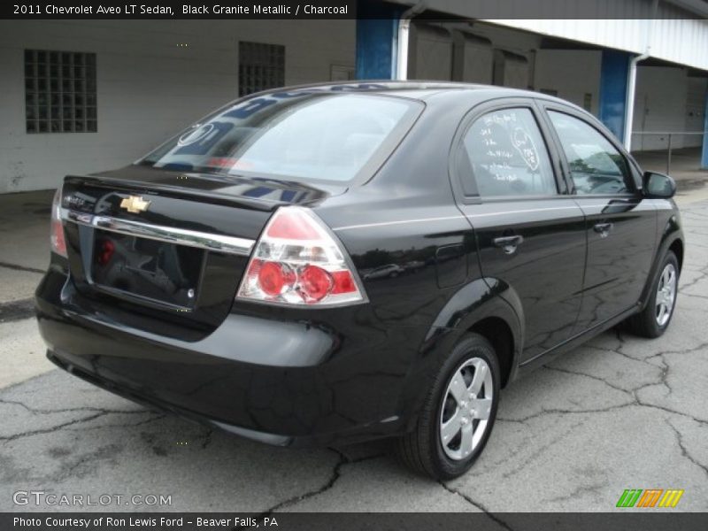 Black Granite Metallic / Charcoal 2011 Chevrolet Aveo LT Sedan