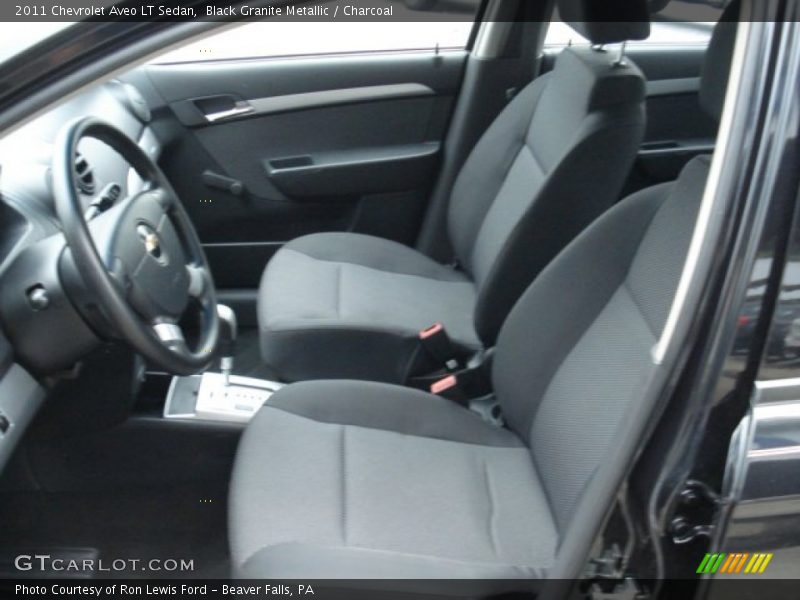 Black Granite Metallic / Charcoal 2011 Chevrolet Aveo LT Sedan