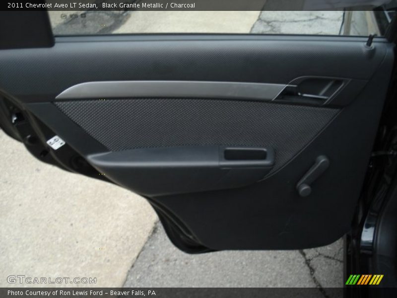 Black Granite Metallic / Charcoal 2011 Chevrolet Aveo LT Sedan