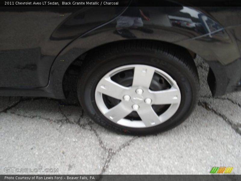 Black Granite Metallic / Charcoal 2011 Chevrolet Aveo LT Sedan