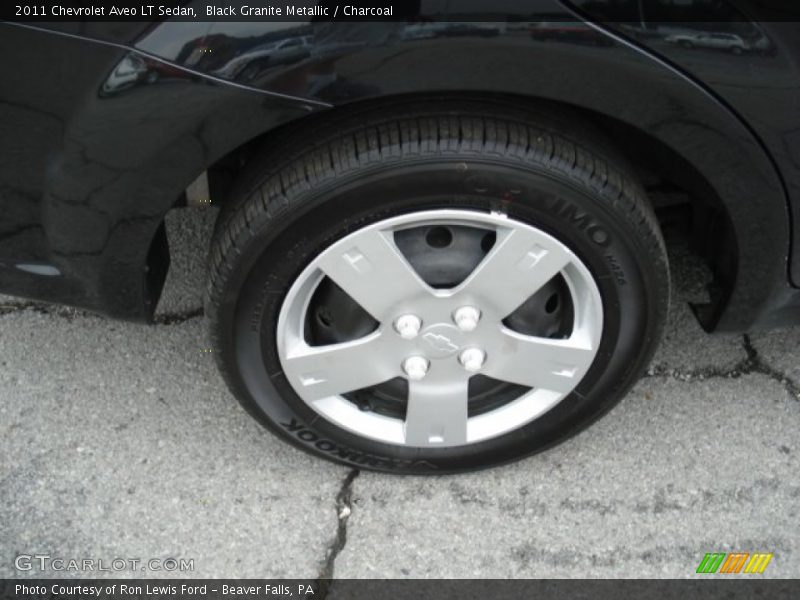 Black Granite Metallic / Charcoal 2011 Chevrolet Aveo LT Sedan