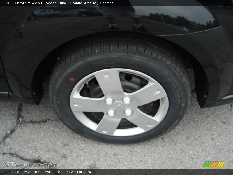 Black Granite Metallic / Charcoal 2011 Chevrolet Aveo LT Sedan