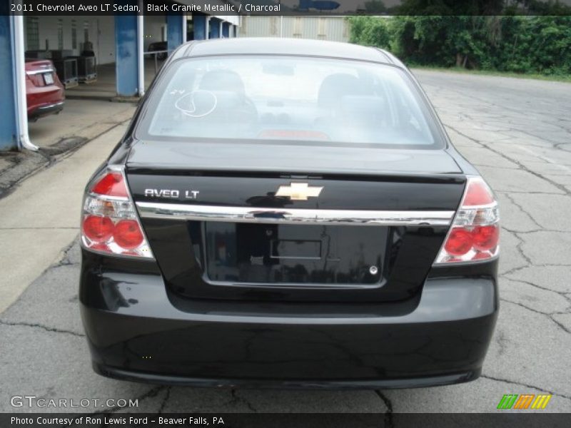 Black Granite Metallic / Charcoal 2011 Chevrolet Aveo LT Sedan