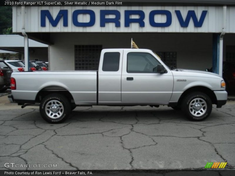 Silver Metallic / Medium Dark Flint 2010 Ford Ranger XLT SuperCab
