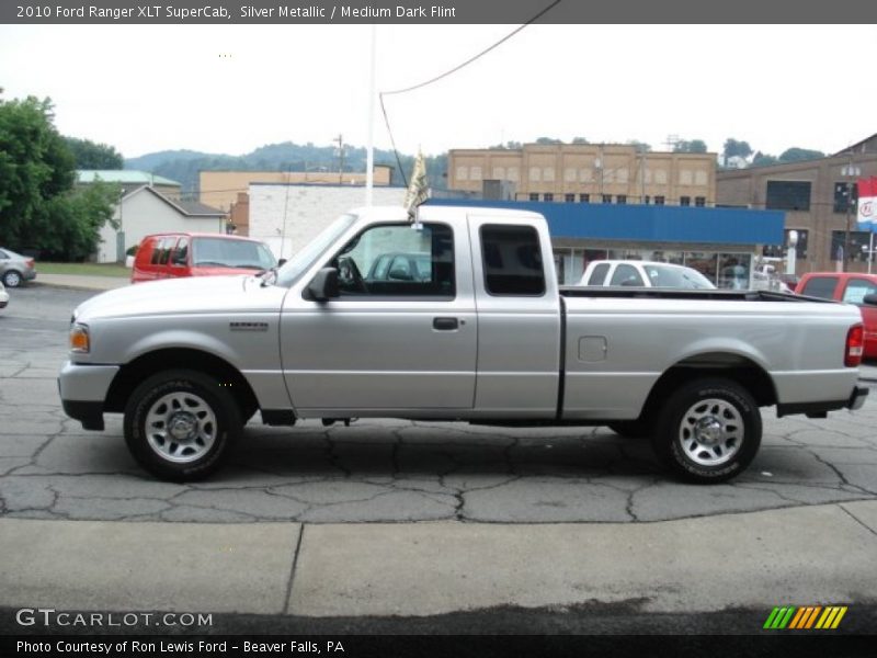Silver Metallic / Medium Dark Flint 2010 Ford Ranger XLT SuperCab