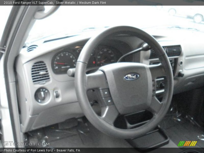 Silver Metallic / Medium Dark Flint 2010 Ford Ranger XLT SuperCab
