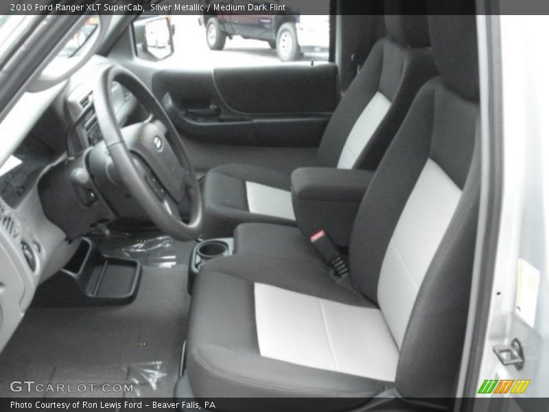 Silver Metallic / Medium Dark Flint 2010 Ford Ranger XLT SuperCab