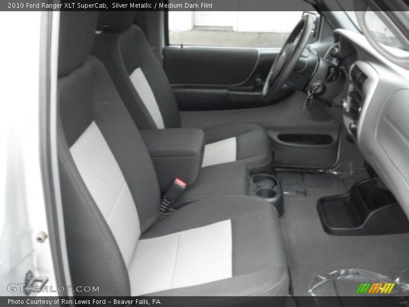 Silver Metallic / Medium Dark Flint 2010 Ford Ranger XLT SuperCab