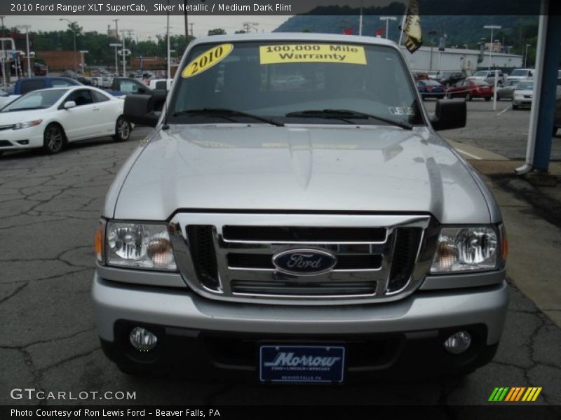 Silver Metallic / Medium Dark Flint 2010 Ford Ranger XLT SuperCab