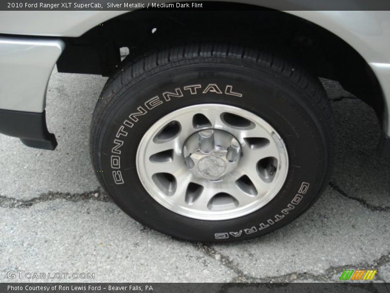 Silver Metallic / Medium Dark Flint 2010 Ford Ranger XLT SuperCab
