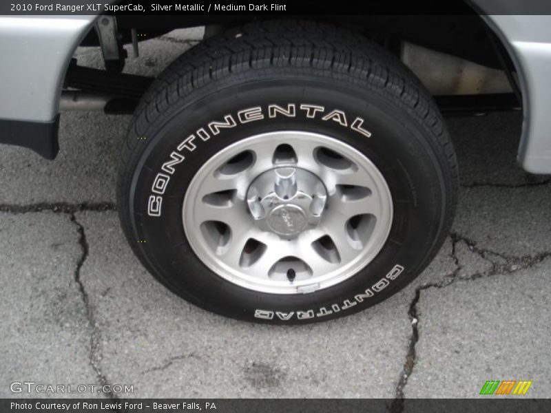 Silver Metallic / Medium Dark Flint 2010 Ford Ranger XLT SuperCab
