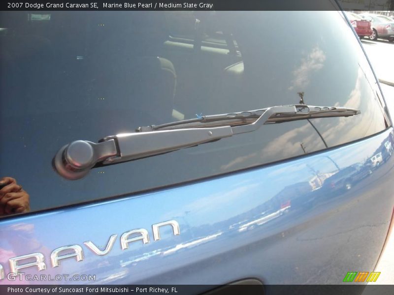 Marine Blue Pearl / Medium Slate Gray 2007 Dodge Grand Caravan SE
