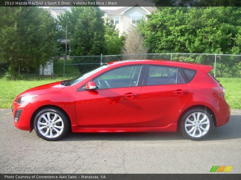 Velocity Red Mica / Black 2010 Mazda MAZDA3 s Sport 5 Door