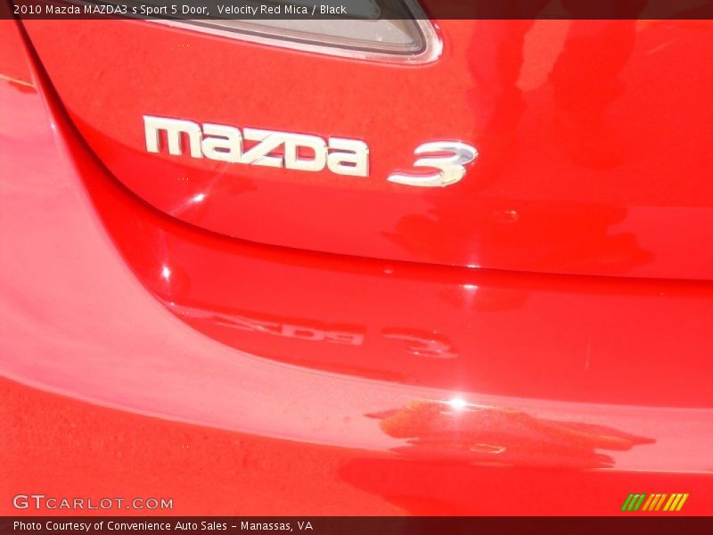 Velocity Red Mica / Black 2010 Mazda MAZDA3 s Sport 5 Door