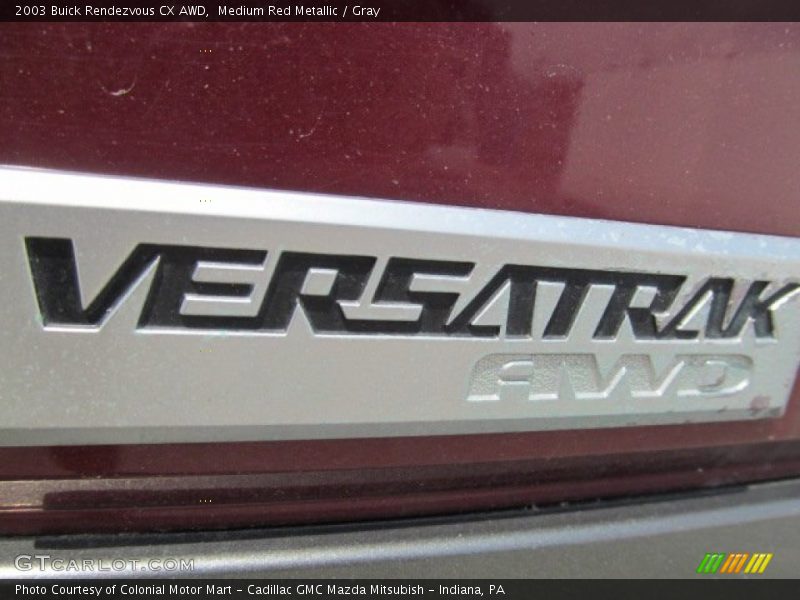 Medium Red Metallic / Gray 2003 Buick Rendezvous CX AWD