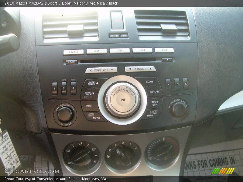 Velocity Red Mica / Black 2010 Mazda MAZDA3 s Sport 5 Door