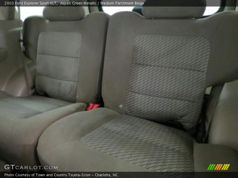 Aspen Green Metallic / Medium Parchment Beige 2003 Ford Explorer Sport XLT