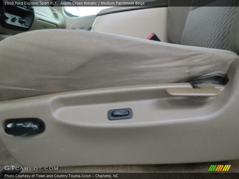 Aspen Green Metallic / Medium Parchment Beige 2003 Ford Explorer Sport XLT