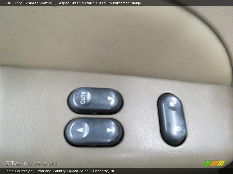 Aspen Green Metallic / Medium Parchment Beige 2003 Ford Explorer Sport XLT