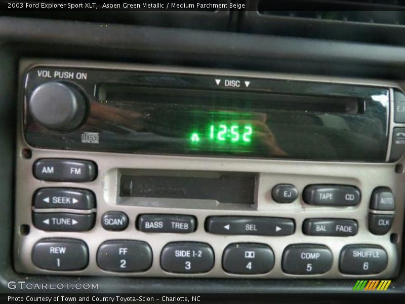 Aspen Green Metallic / Medium Parchment Beige 2003 Ford Explorer Sport XLT