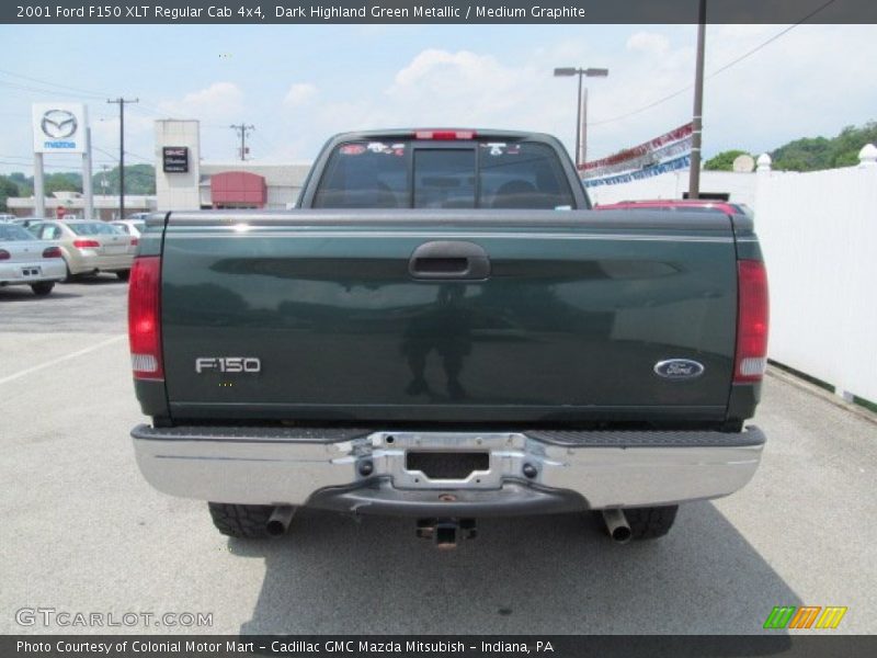 Dark Highland Green Metallic / Medium Graphite 2001 Ford F150 XLT Regular Cab 4x4