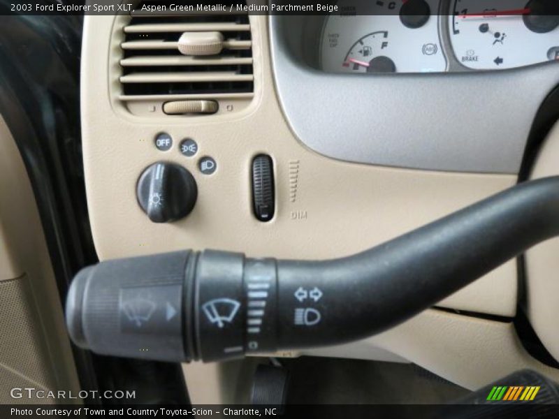 Aspen Green Metallic / Medium Parchment Beige 2003 Ford Explorer Sport XLT