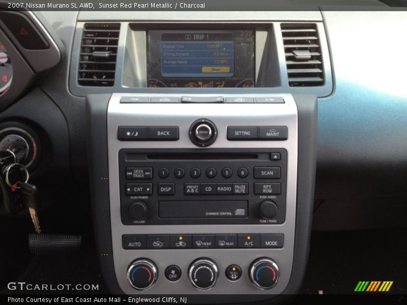 Sunset Red Pearl Metallic / Charcoal 2007 Nissan Murano SL AWD