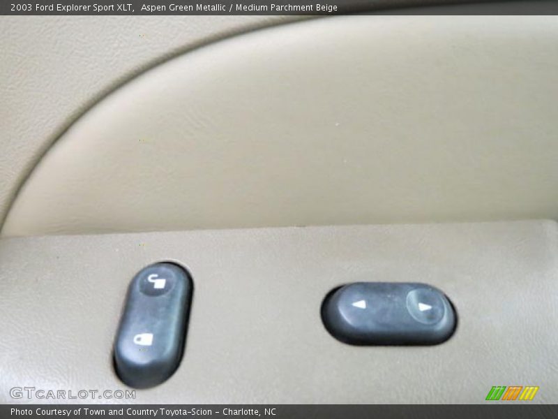 Aspen Green Metallic / Medium Parchment Beige 2003 Ford Explorer Sport XLT