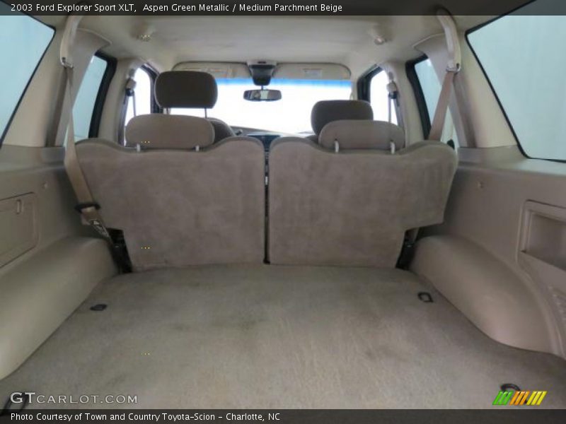Aspen Green Metallic / Medium Parchment Beige 2003 Ford Explorer Sport XLT