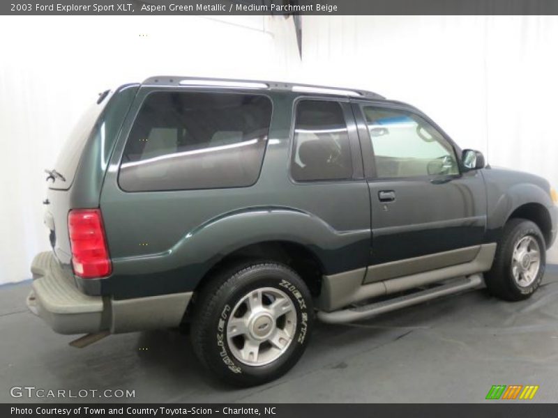 Aspen Green Metallic / Medium Parchment Beige 2003 Ford Explorer Sport XLT