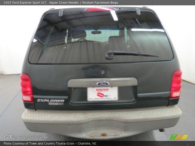 Aspen Green Metallic / Medium Parchment Beige 2003 Ford Explorer Sport XLT