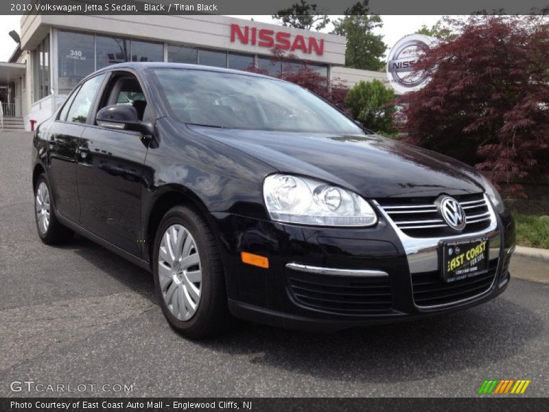 Black / Titan Black 2010 Volkswagen Jetta S Sedan