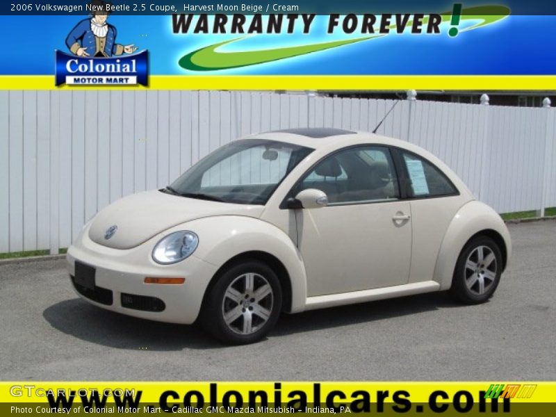 Harvest Moon Beige / Cream 2006 Volkswagen New Beetle 2.5 Coupe