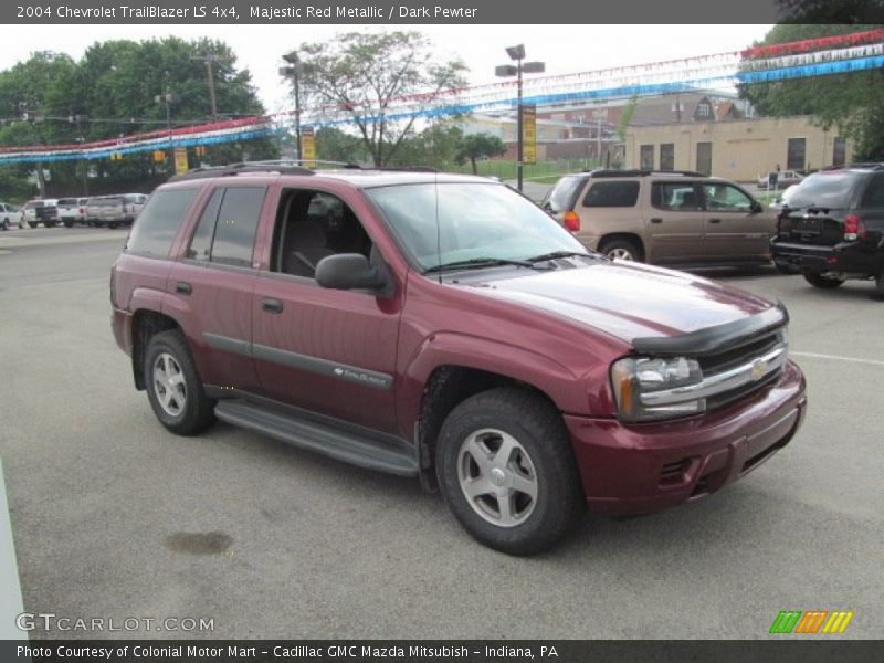 Majestic Red Metallic / Dark Pewter 2004 Chevrolet TrailBlazer LS 4x4