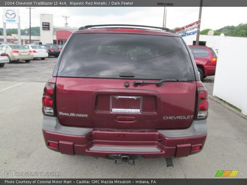 Majestic Red Metallic / Dark Pewter 2004 Chevrolet TrailBlazer LS 4x4