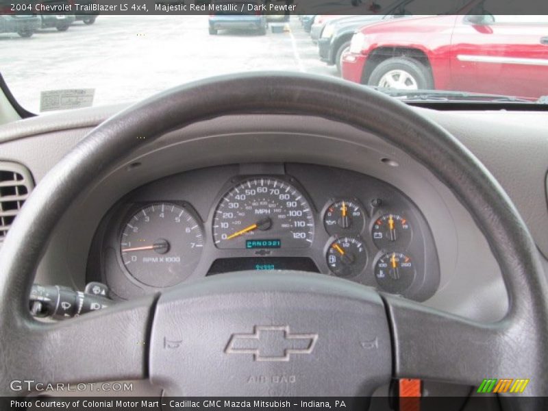 Majestic Red Metallic / Dark Pewter 2004 Chevrolet TrailBlazer LS 4x4