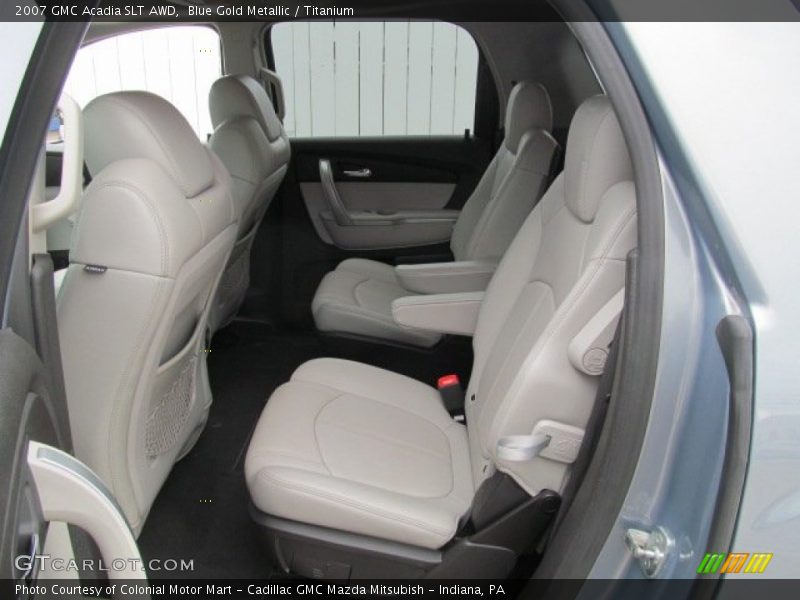 Blue Gold Metallic / Titanium 2007 GMC Acadia SLT AWD