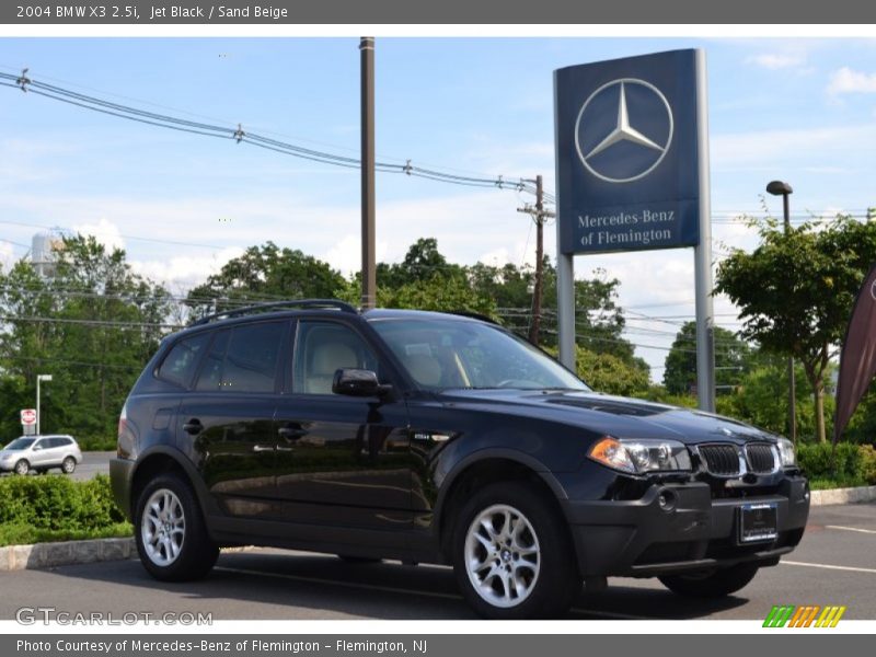 Jet Black / Sand Beige 2004 BMW X3 2.5i