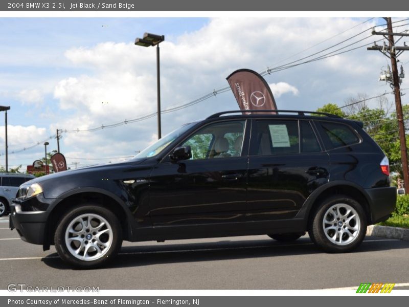 Jet Black / Sand Beige 2004 BMW X3 2.5i