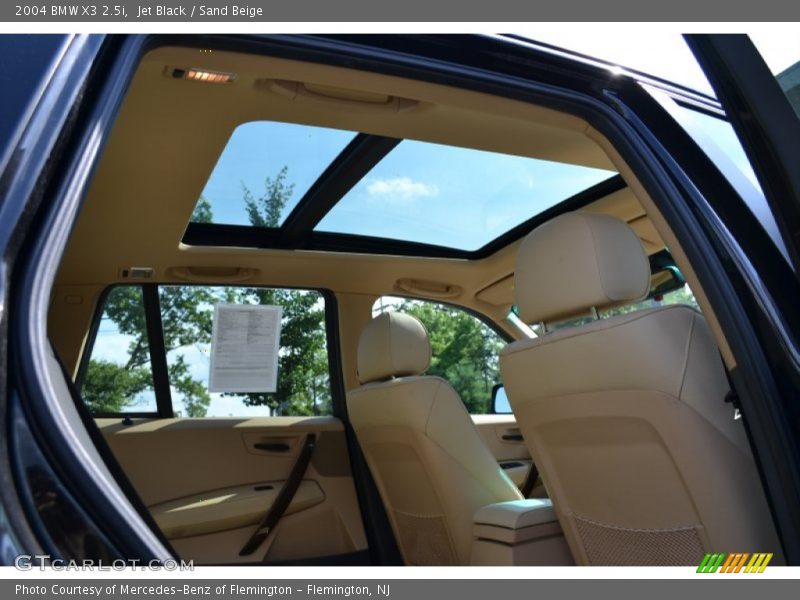 Jet Black / Sand Beige 2004 BMW X3 2.5i