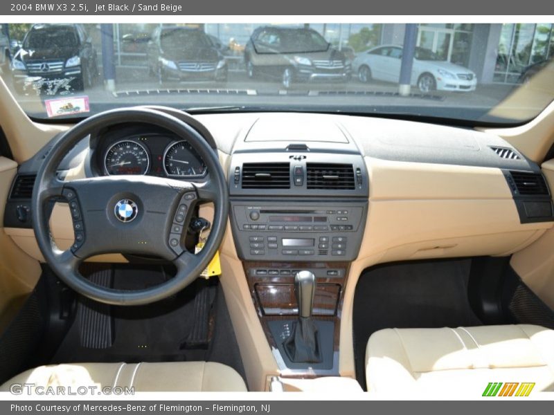 Jet Black / Sand Beige 2004 BMW X3 2.5i