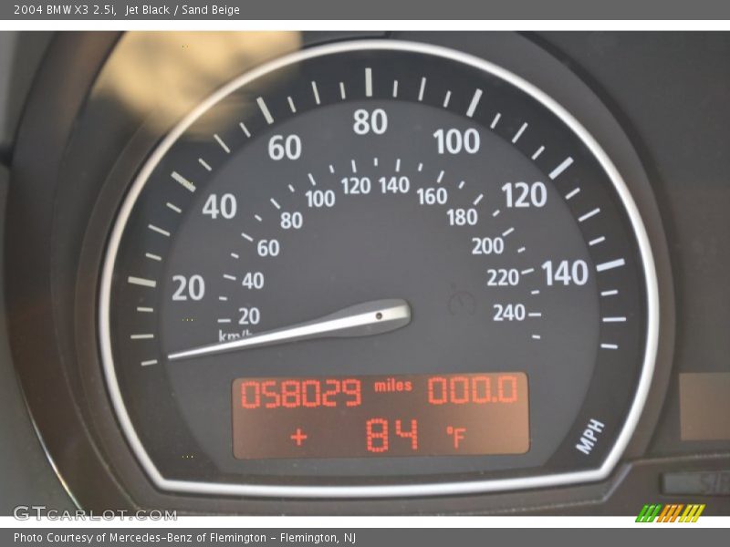 Jet Black / Sand Beige 2004 BMW X3 2.5i