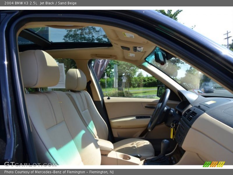 Jet Black / Sand Beige 2004 BMW X3 2.5i